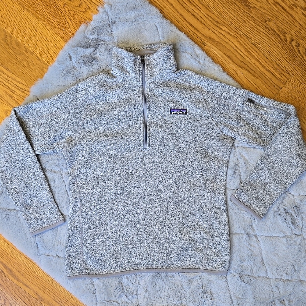 Patagonia Gray Quarter-Zip Pullover, Women's Medium, Great Condition